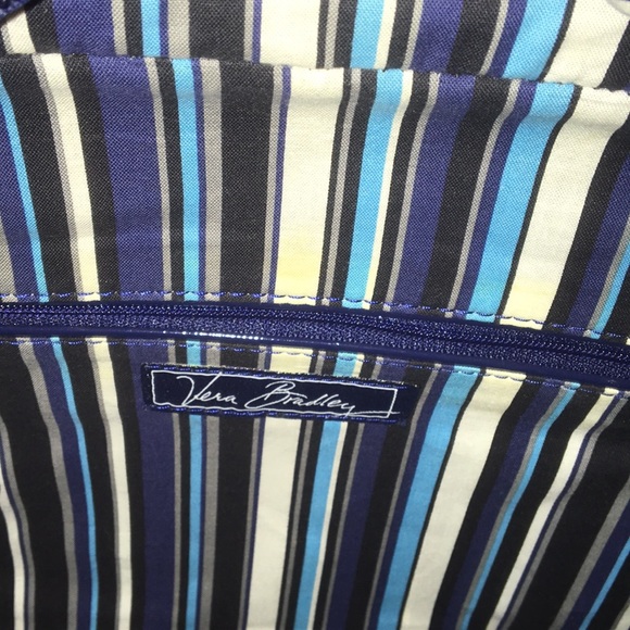 Vera Bradley Navy Blue Quilted Two-zip Laptop Bag - Picture 5 of 7